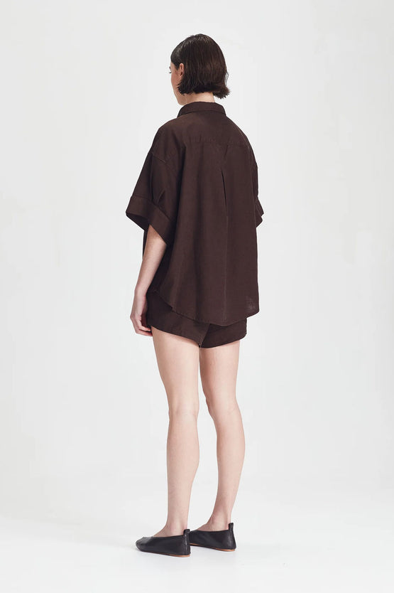Commoners Boyfriend Shirt - Cocoa