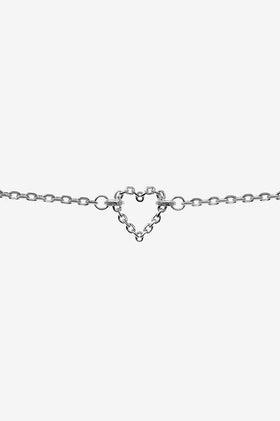 Stolen Girlfriends Club Chain Heart Bracelet - Silver