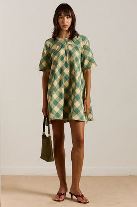 Damson Madder Bridget Mini -  Green Gingham