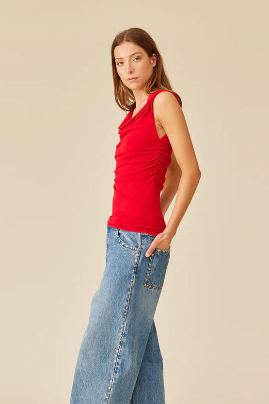 Ruby Brit Tank - Cherry