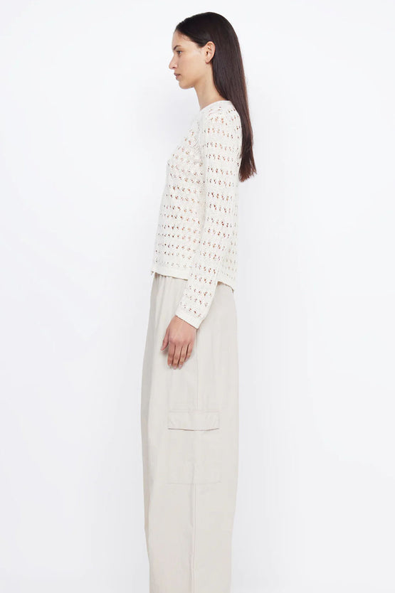 Bec & Bridge Brooke L/S Asym Knit - Ivory