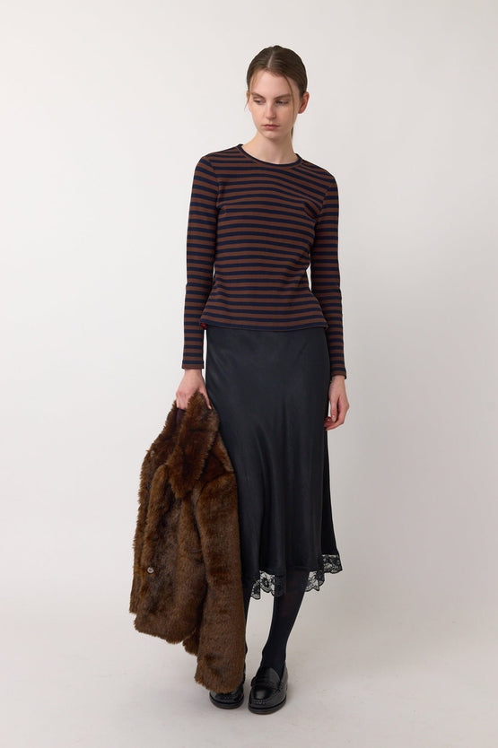 Sylvester Stripey Top - Brown