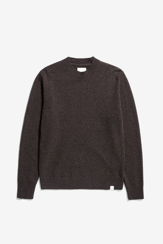 Norse Projects Merino Lambswool Standard Sweater - Brown