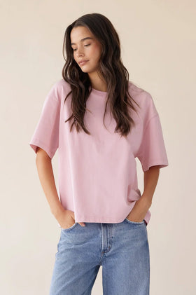 Dear Dylan Oversized Tee - Bubblegum