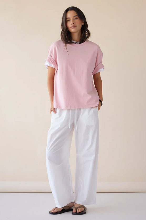 Dear Dylan Oversized Tee - Bubblegum