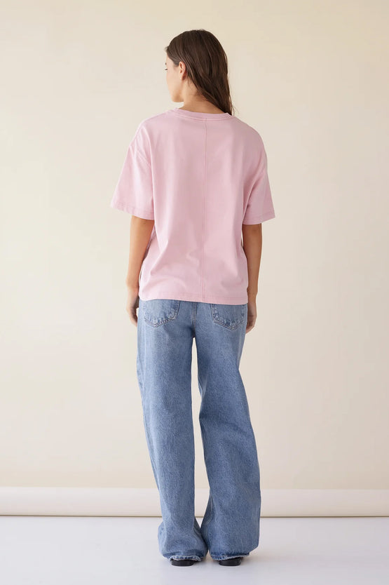 Dear Dylan Oversized Tee - Bubblegum