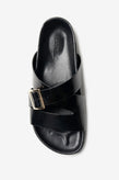 La Tribe Buckle Strap Platform - Black