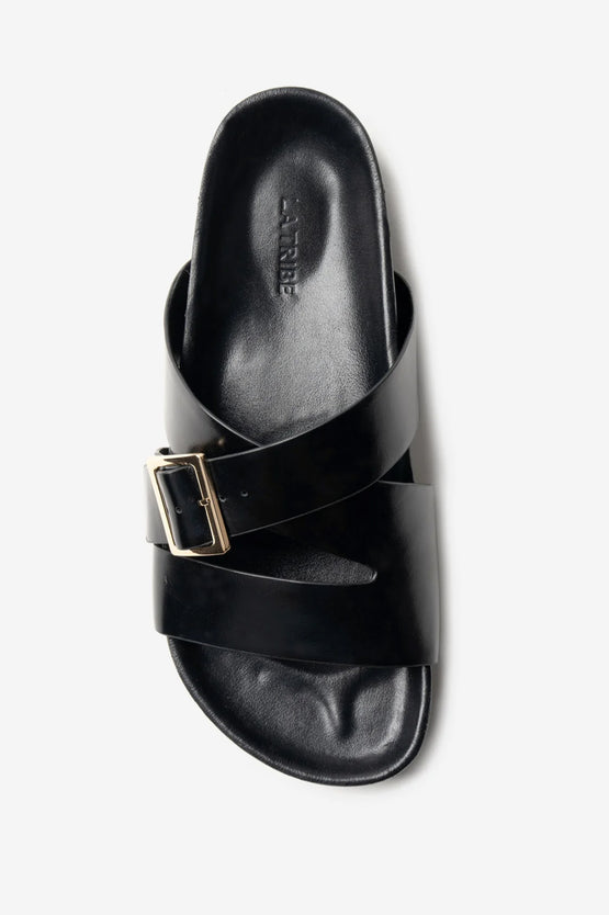 La Tribe Buckle Strap Platform - Black