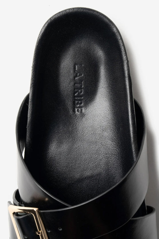 La Tribe Buckle Strap Platform - Black