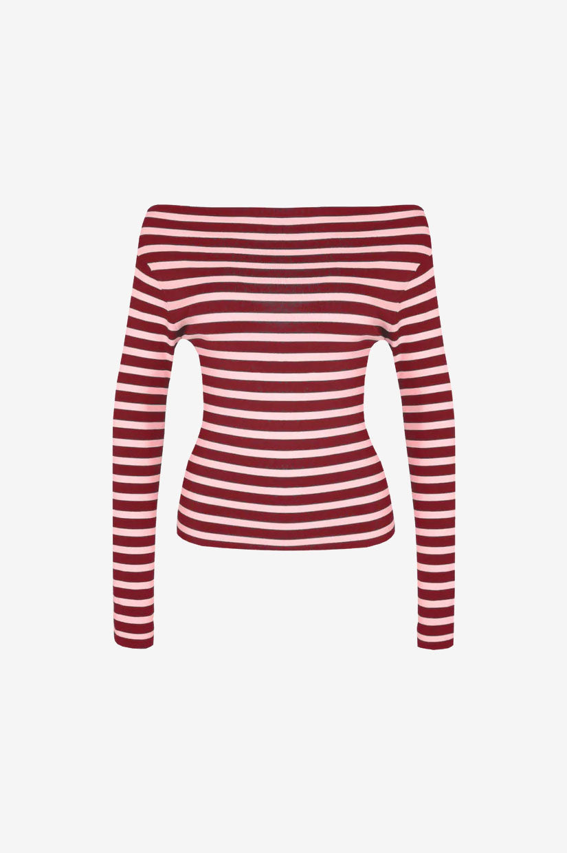 Ruby Emma Knit LS - Burgundy Pink