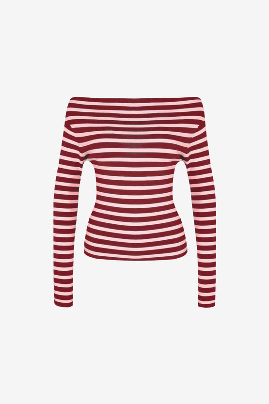 Ruby Emma Knit LS - Burgundy Pink