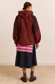 Damson Madder Liu Raincoat - Burgundy