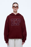Ena Pelly Cassie EP Boucle Hoodie - Burgundy