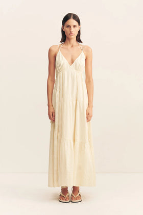 Shona Joy Elio Tiered Maxi - Buttercream