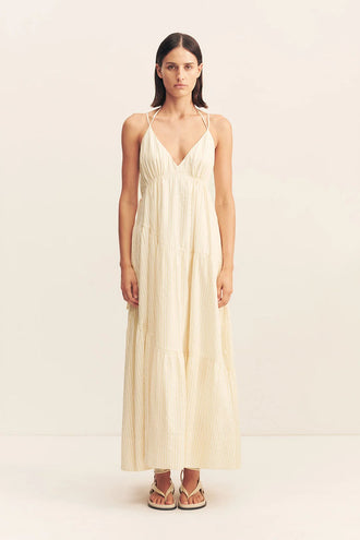 Shona Joy Elio Tiered Maxi - Buttercream