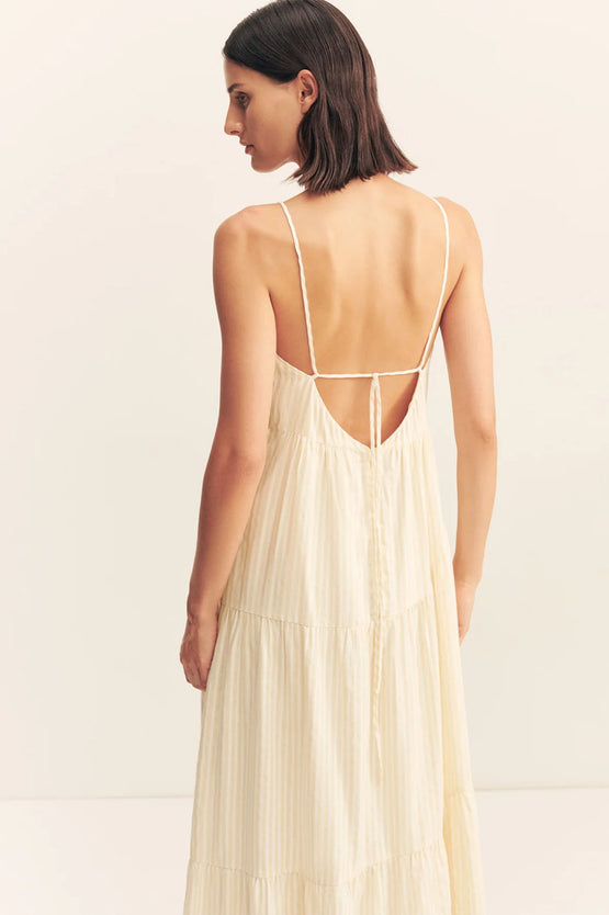 Shona Joy Elio Tiered Maxi - Buttercream