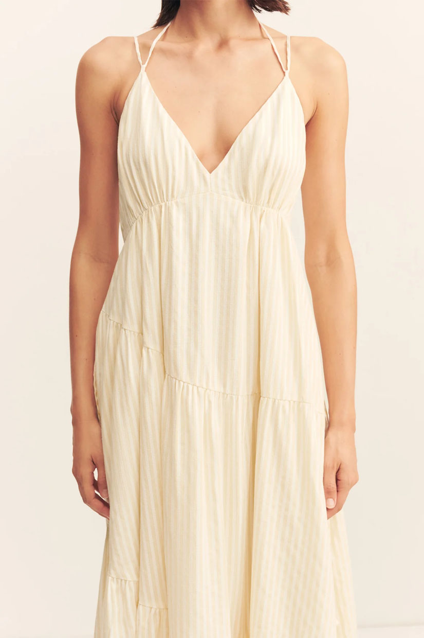 Shona Joy Elio Tiered Maxi - Buttercream