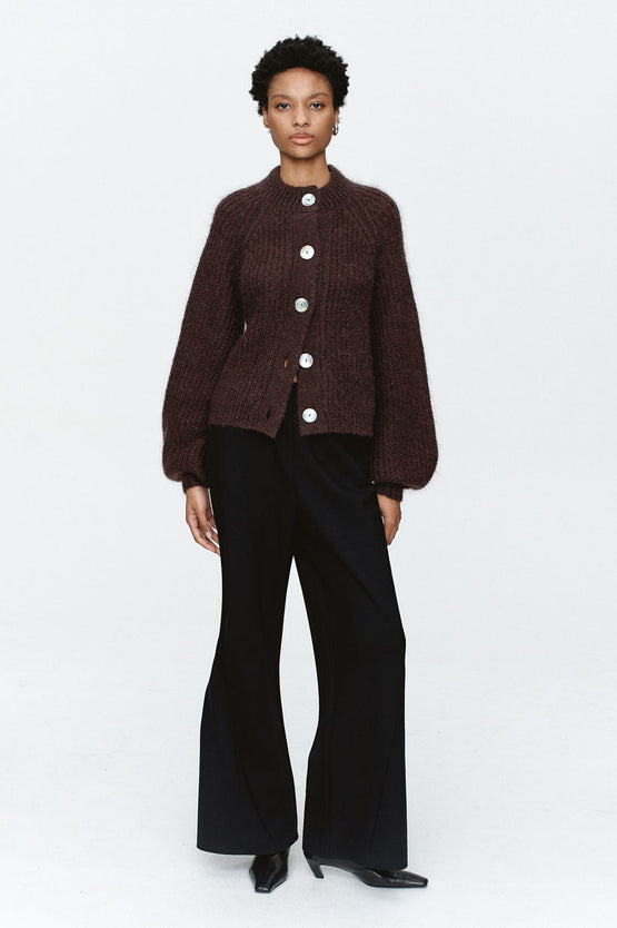 Marle Cait Cardigan - Chocolate