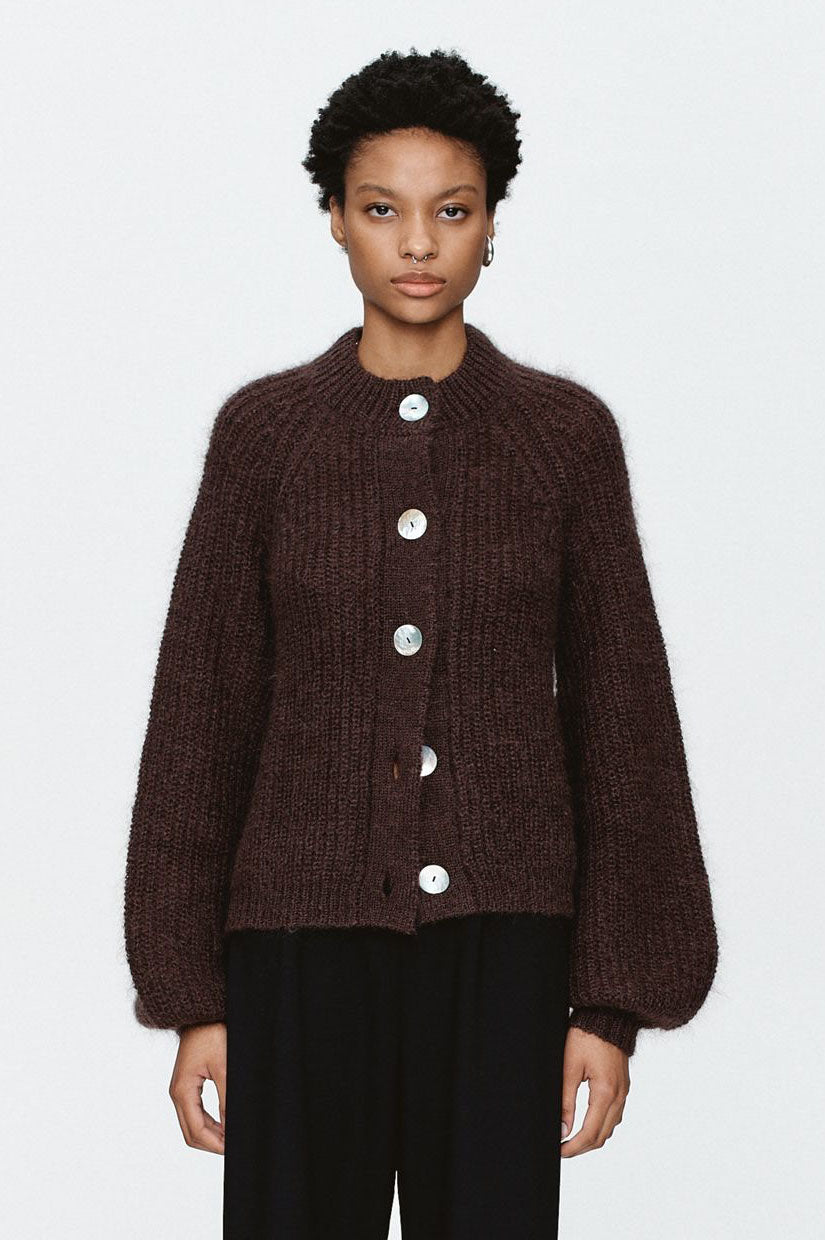 Marle Cait Cardigan - Chocolate