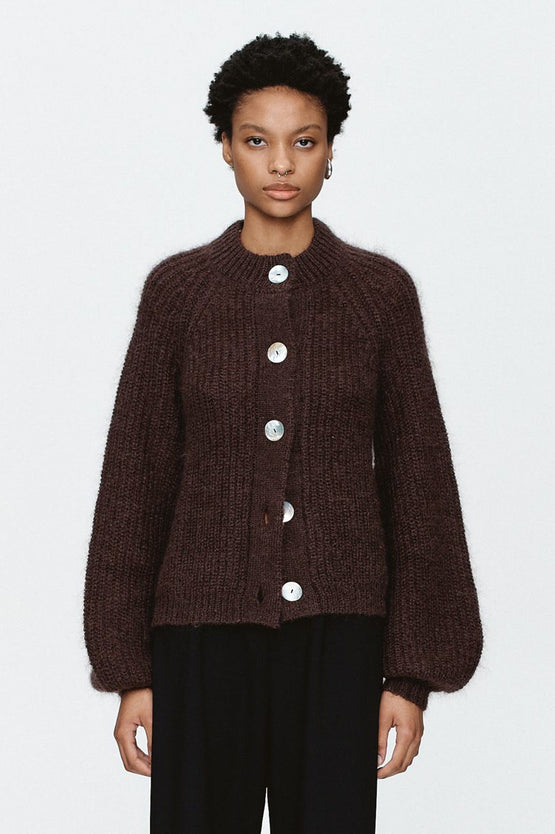 Marle Cait Cardigan - Chocolate