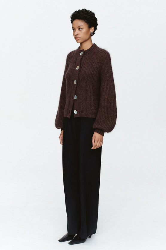 Marle Cait Cardigan - Chocolate