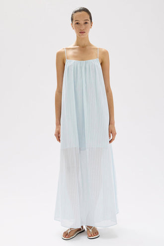 Assembly Cammy Stripe Maxi - Blue Haze/White