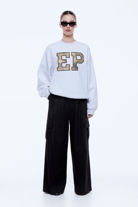 Ena Pelly Mila Sweater - Camo Badge