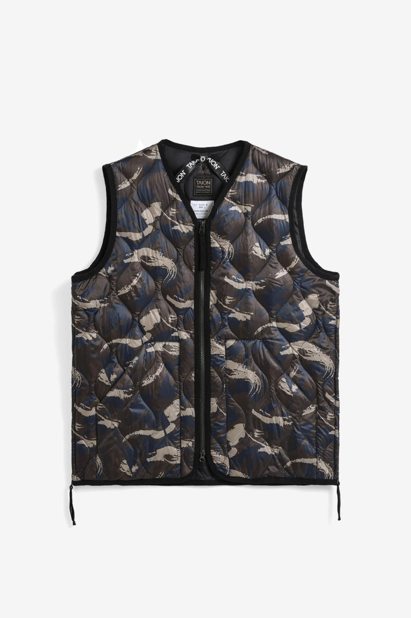 Taion Military V Neck Soft Shell Vest - Painted Camo