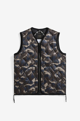 Taion Military V Neck Soft Shell Vest - Painted Camo