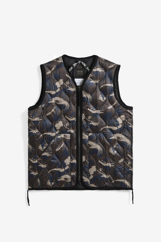 Taion Military V Neck Soft Shell Vest - Painted Camo