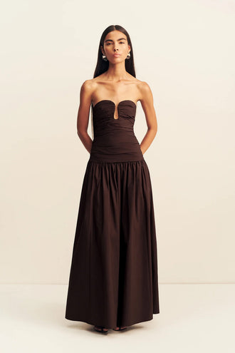 Shona Joy Campbell Dress - Ristretto