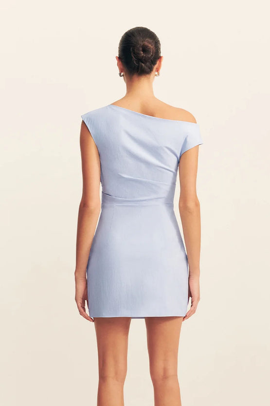 Shona Joy Campbell Off Shoulder Mini - Blue