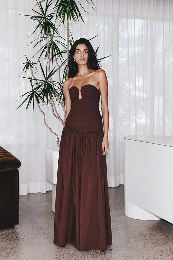Shona Joy Campbell Dress - Ristretto