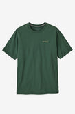 Patagonia Castling Logo Responsibili Tee - Canopy Green