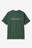 Patagonia Castling Logo Responsibili Tee - Canopy Green