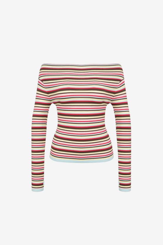 Ruby Emma Knit LS - Candy Stripe