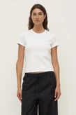 Assembly Lyla Cap Sleeve Tee - White