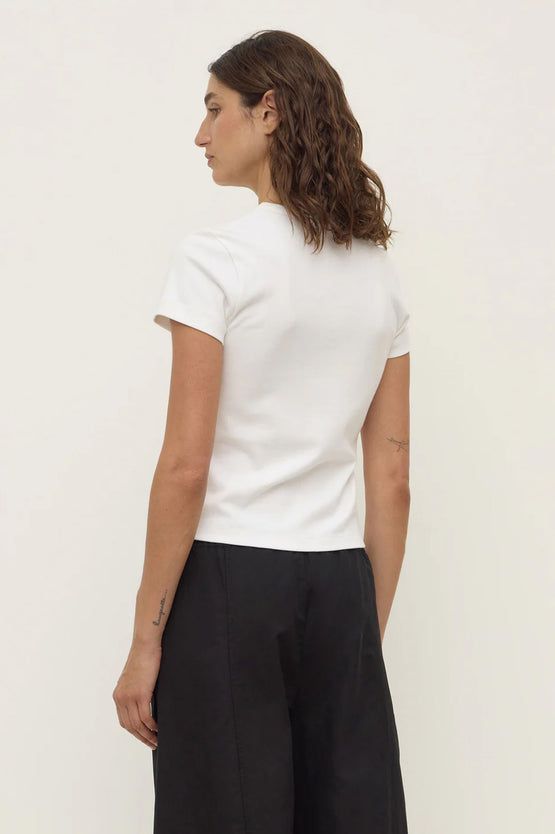 Assembly Lyla Cap Sleeve Tee - White