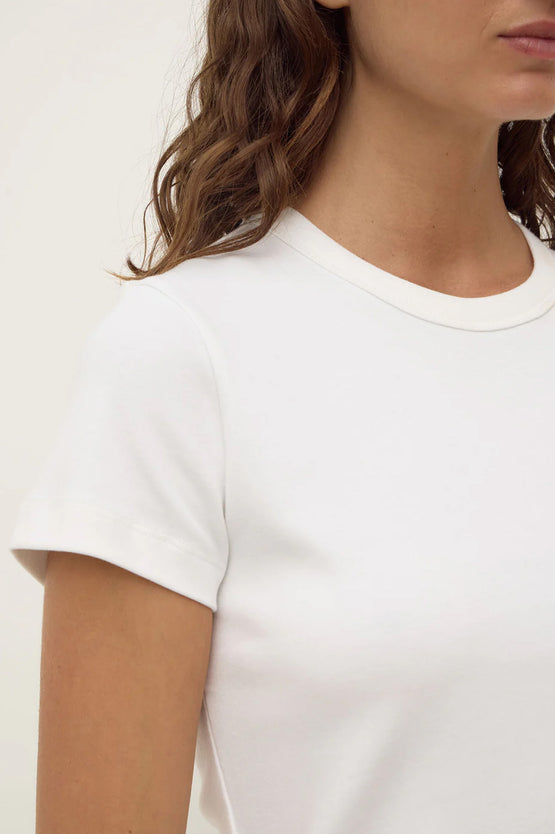Assembly Lyla Cap Sleeve Tee - White