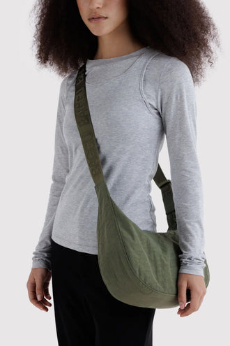 Baggu Medium Nylon Crescent Bag - Caper