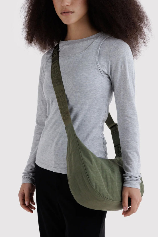 Baggu Medium Nylon Crescent Bag - Caper