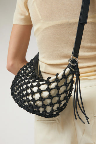 Brie Leon Capri Slouch Hammock Bag - Black