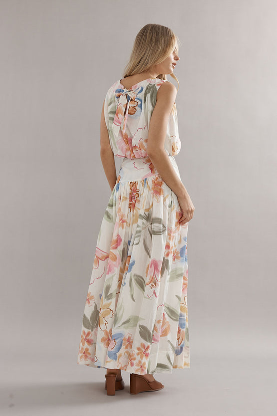 Caitlin Crisp Capri Skirt - Tea Party Floral