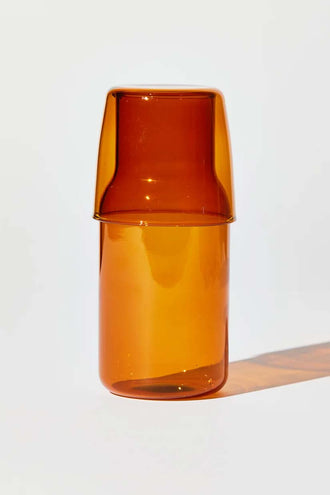 House Of Nunu Carafe & Cup Set - Amber