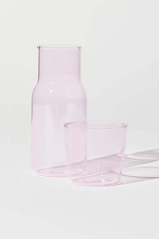 House Of Nunu Carafe & Cup Set - Pink