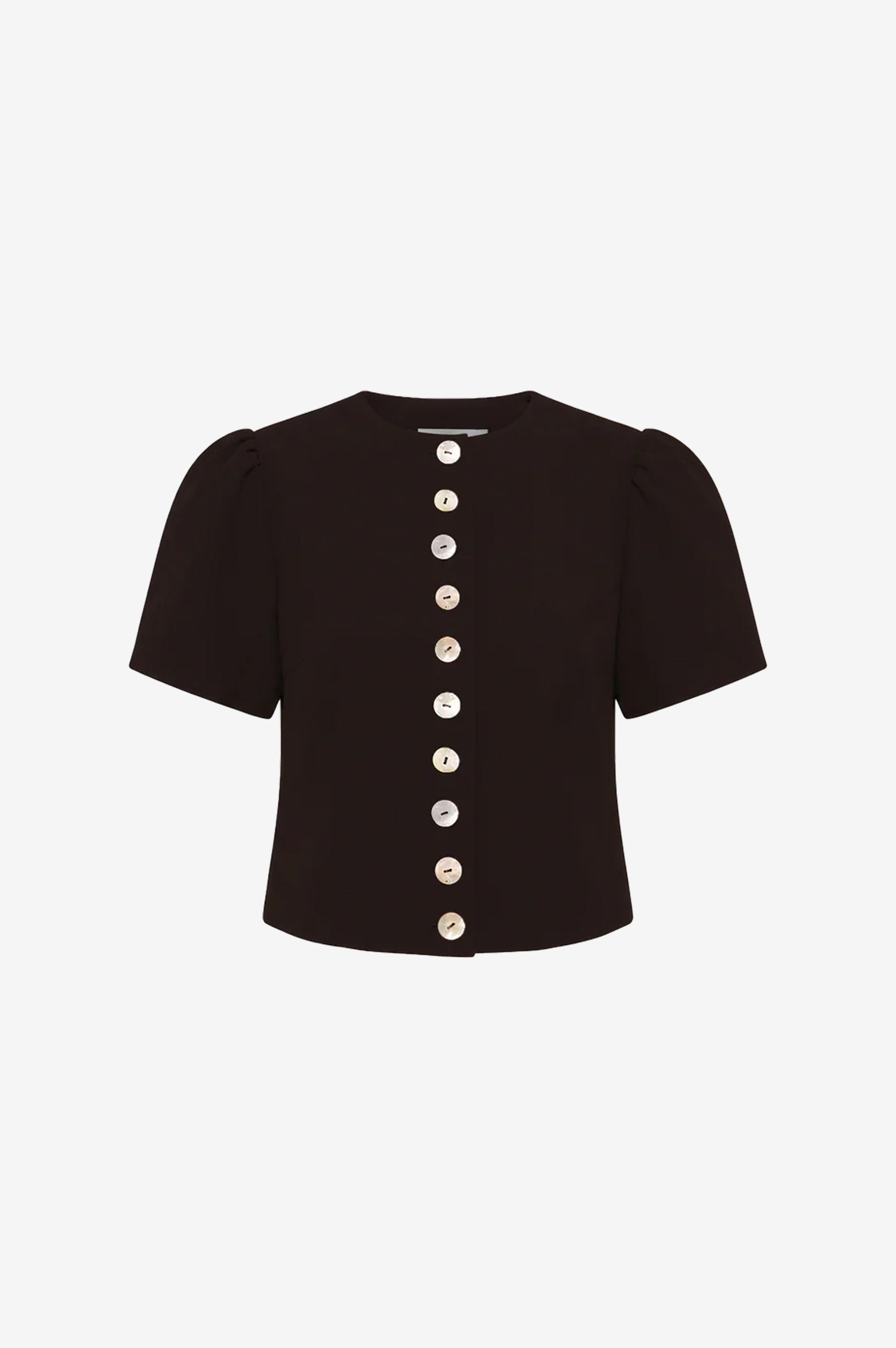 Ruby Carolyn Short Sleeve Blazer - Espresso