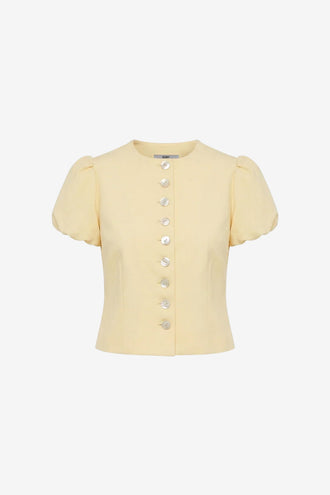 Ruby Carolyn Puff Sleeve Blazer - Butter