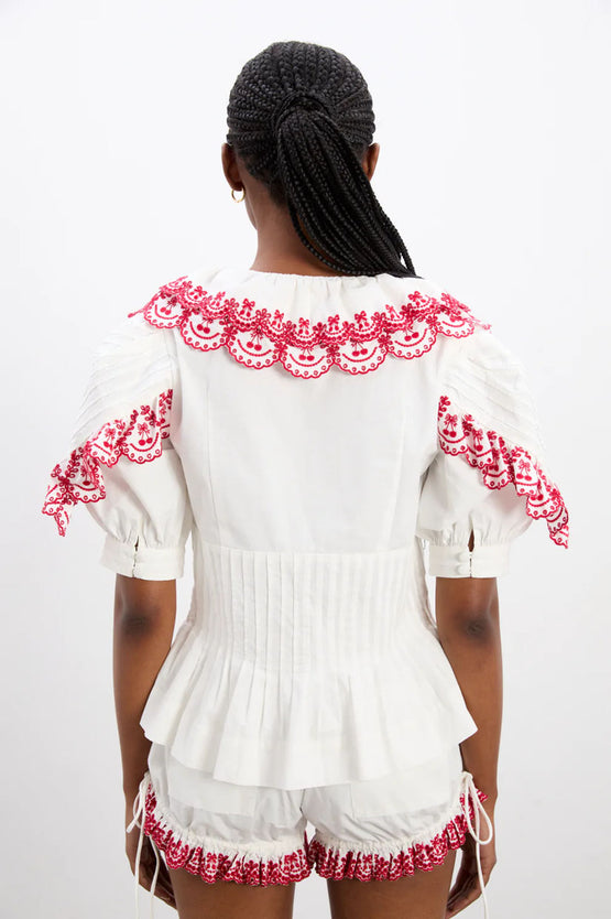 Damson Madder Caroline Blouse - Cherries