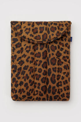 Baggu Puffy Laptop Sleeve 13/14 Inch - Leopard
