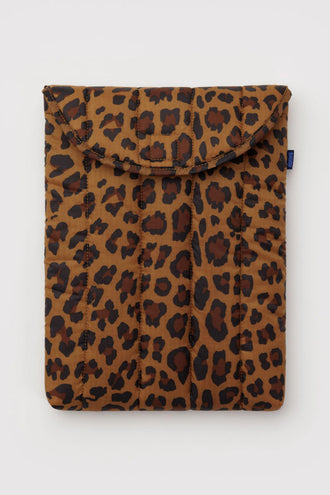 Baggu Puffy Laptop Sleeve 13/14 Inch - Leopard